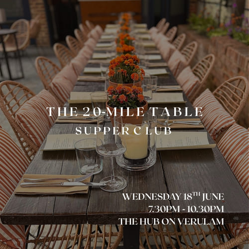 The Hub on Verulam 20 Mile Table Supper Club